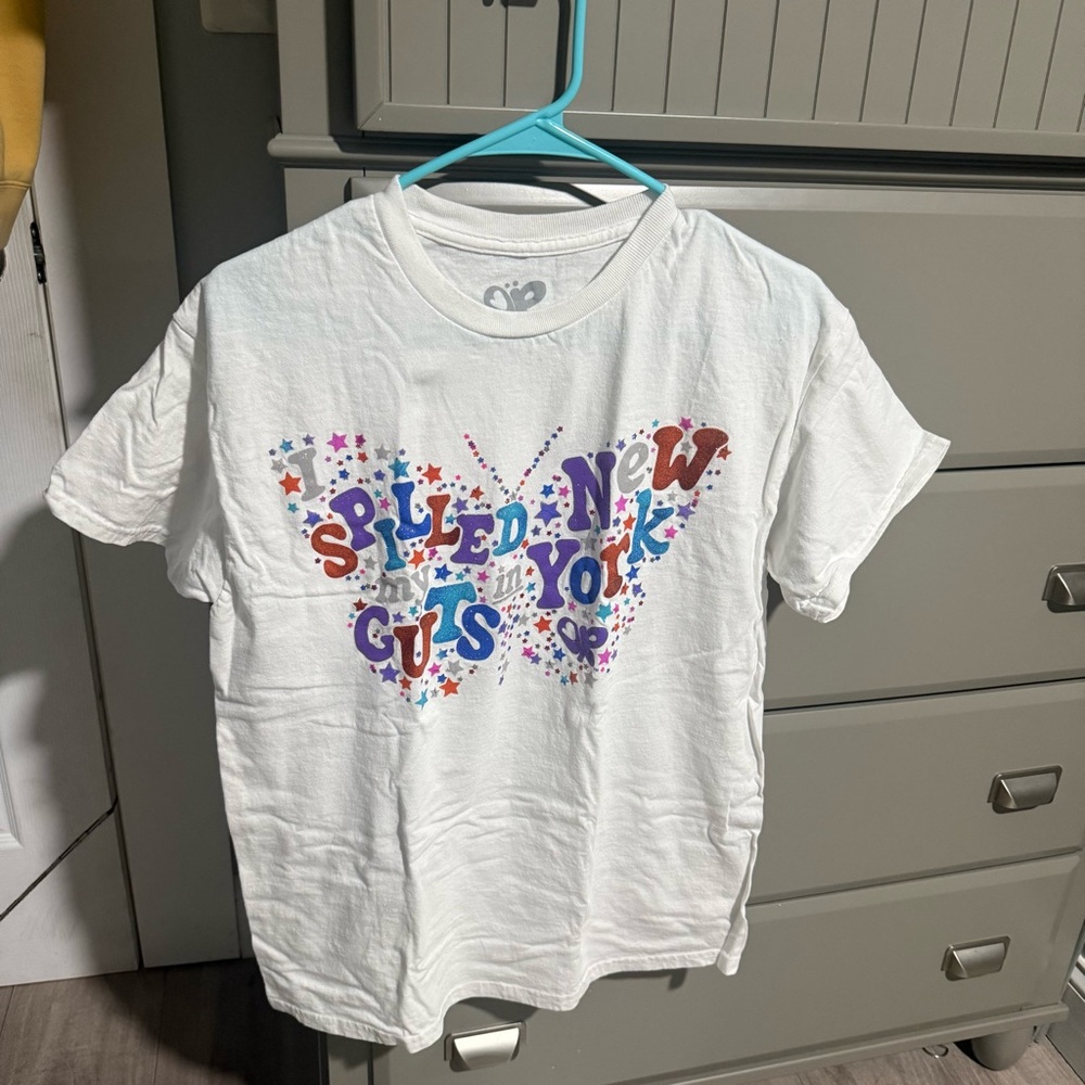 Spilled my guts in new york t-shirt
